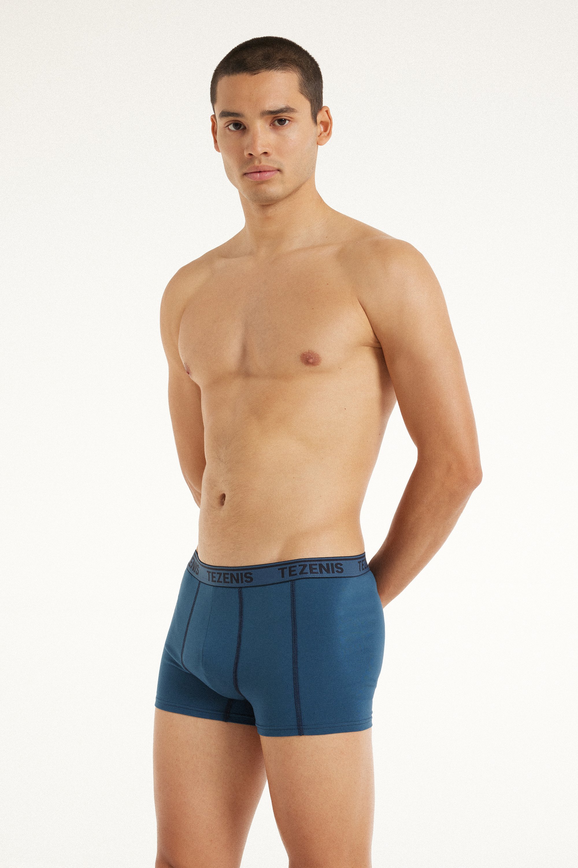 Cotton Logo Boxers with Contrasting Trim