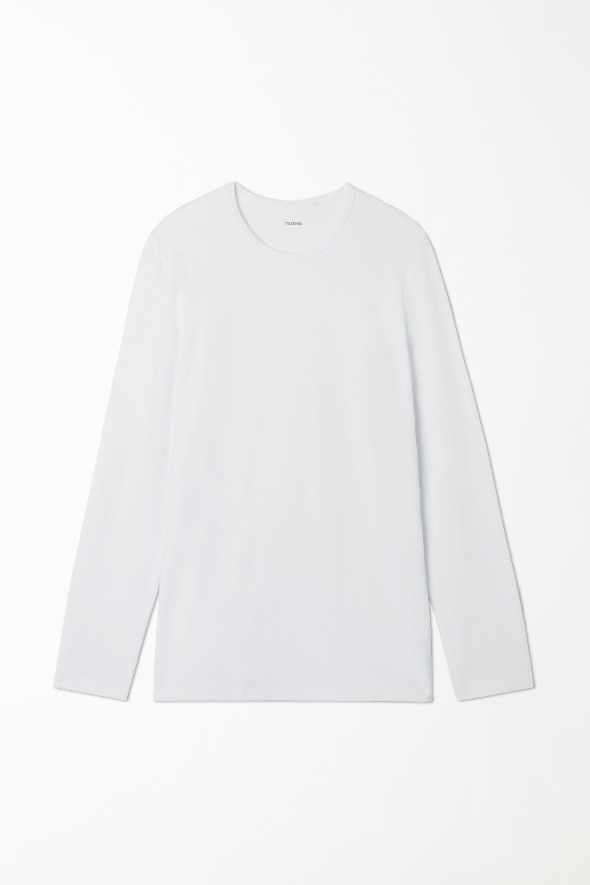 Long-Sleeve Round-Neck Thermal Cotton Top