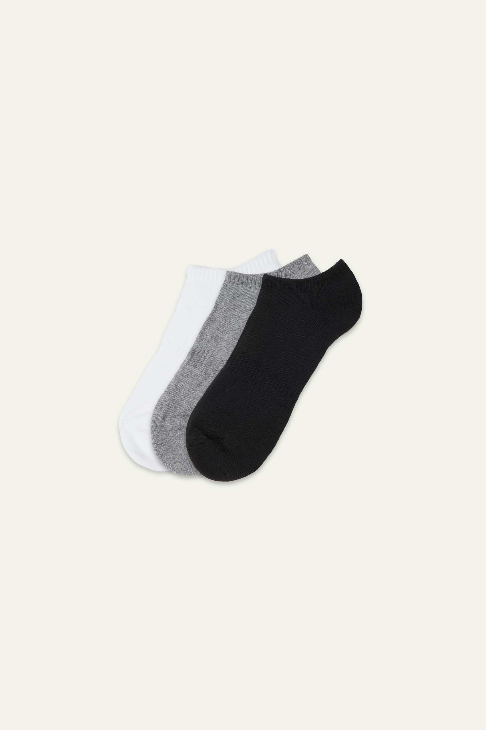 3 x Sportovní Krátké Bavlněné Ponožky