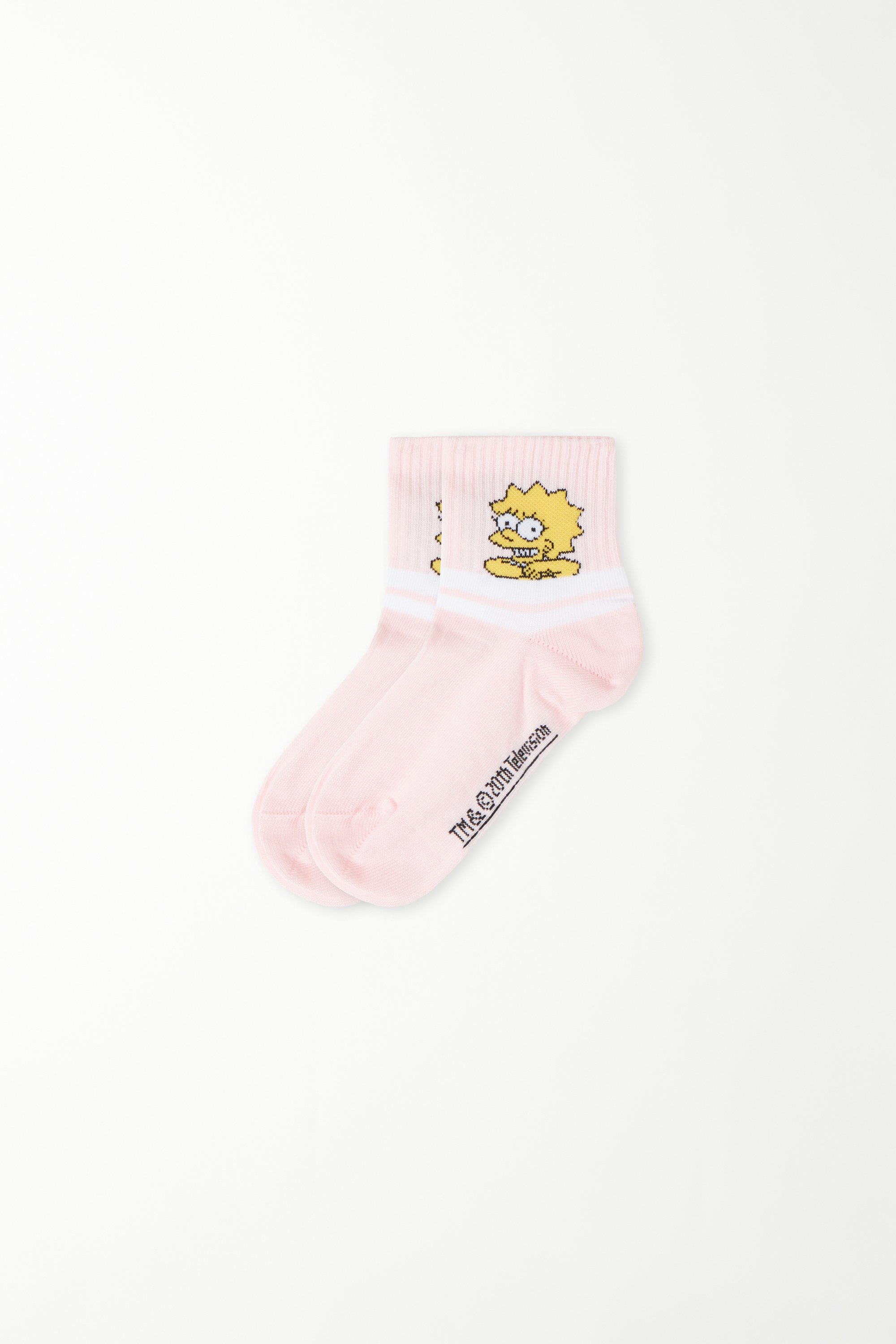Calcetines Cortos de Niña con Estampado de The Simpsons