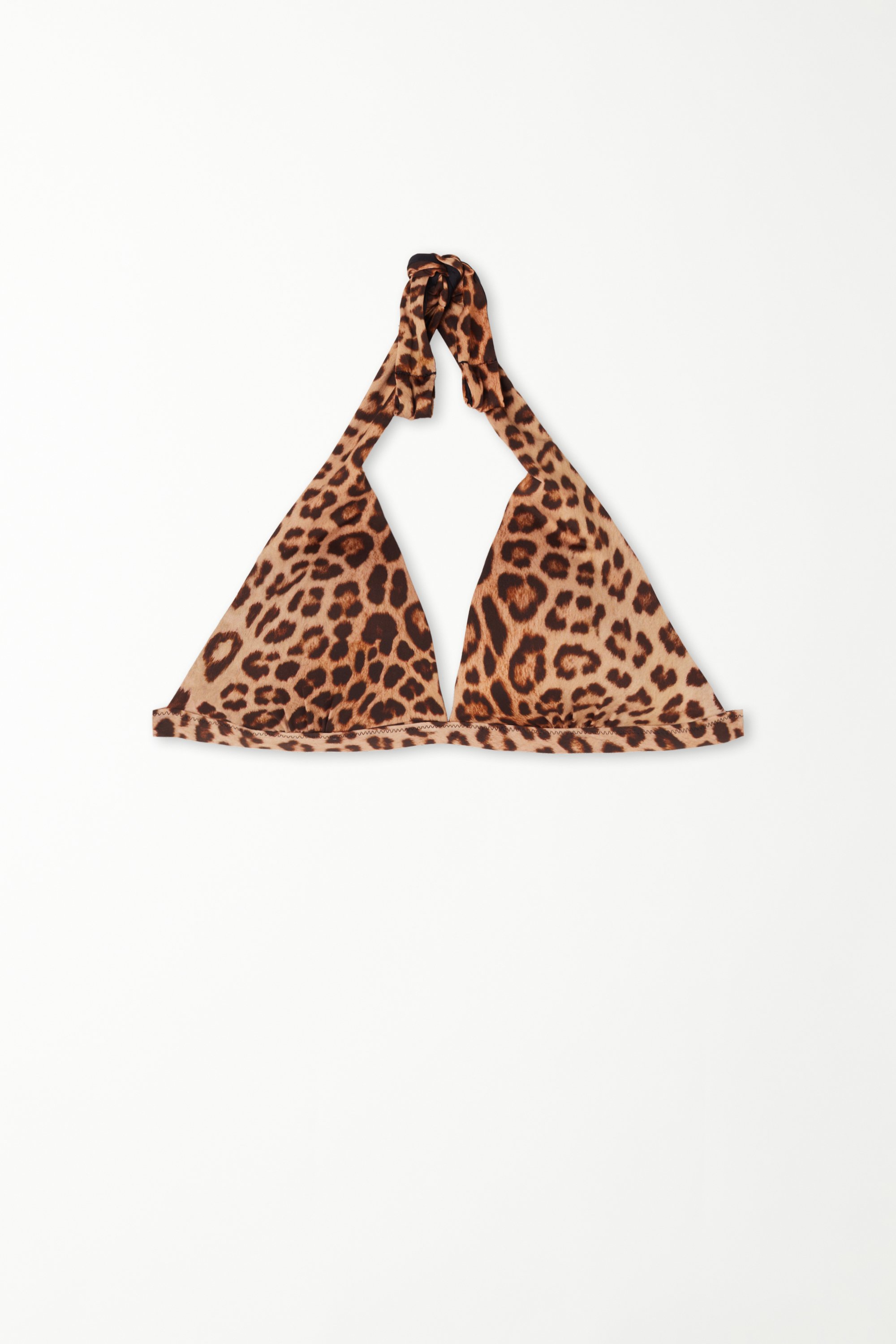 Sujetador de Bikini Triángulo con Relleno Wild Leopard