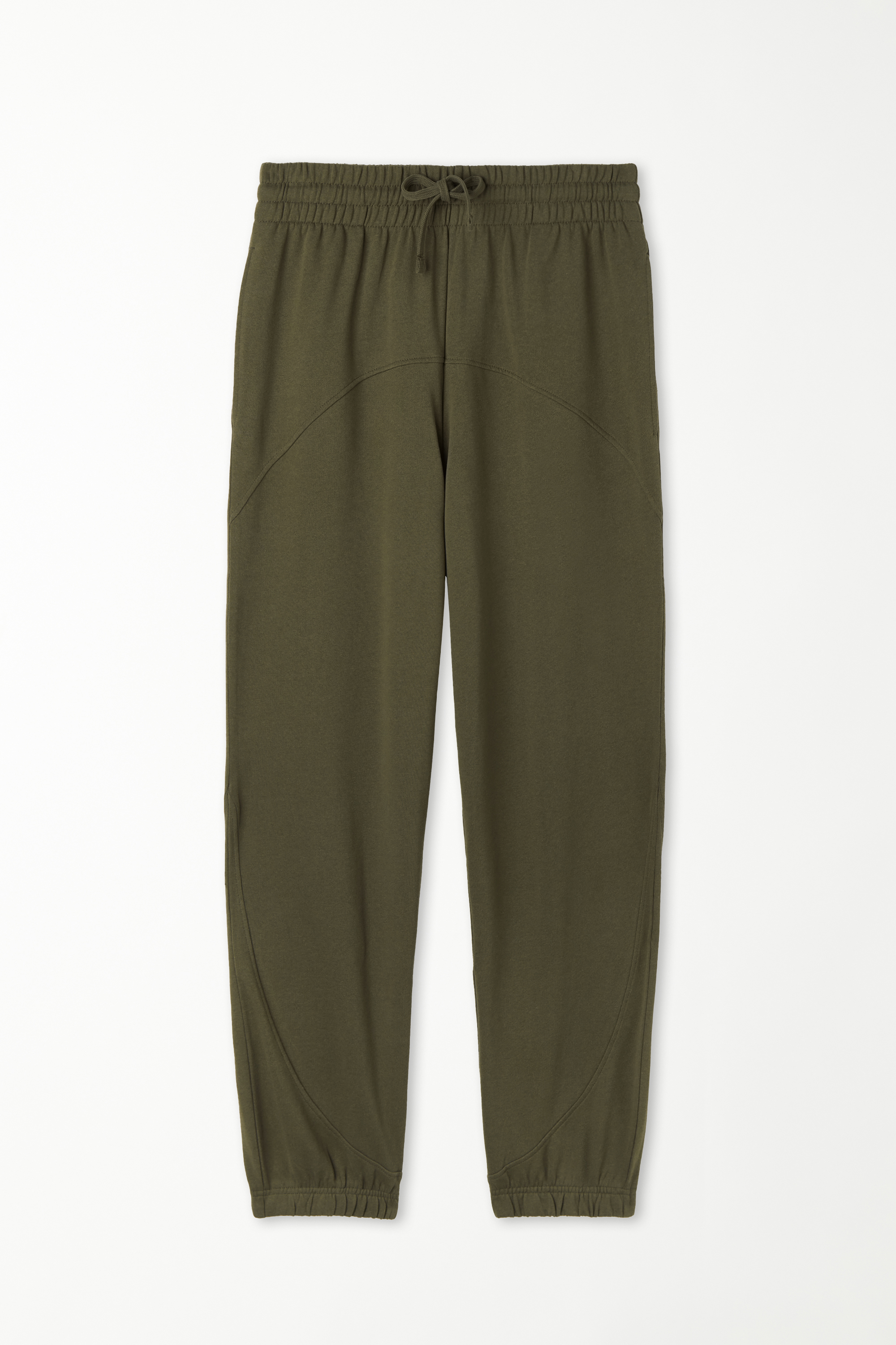 Basic Full Length Drawstring Sweatpants with Pockets