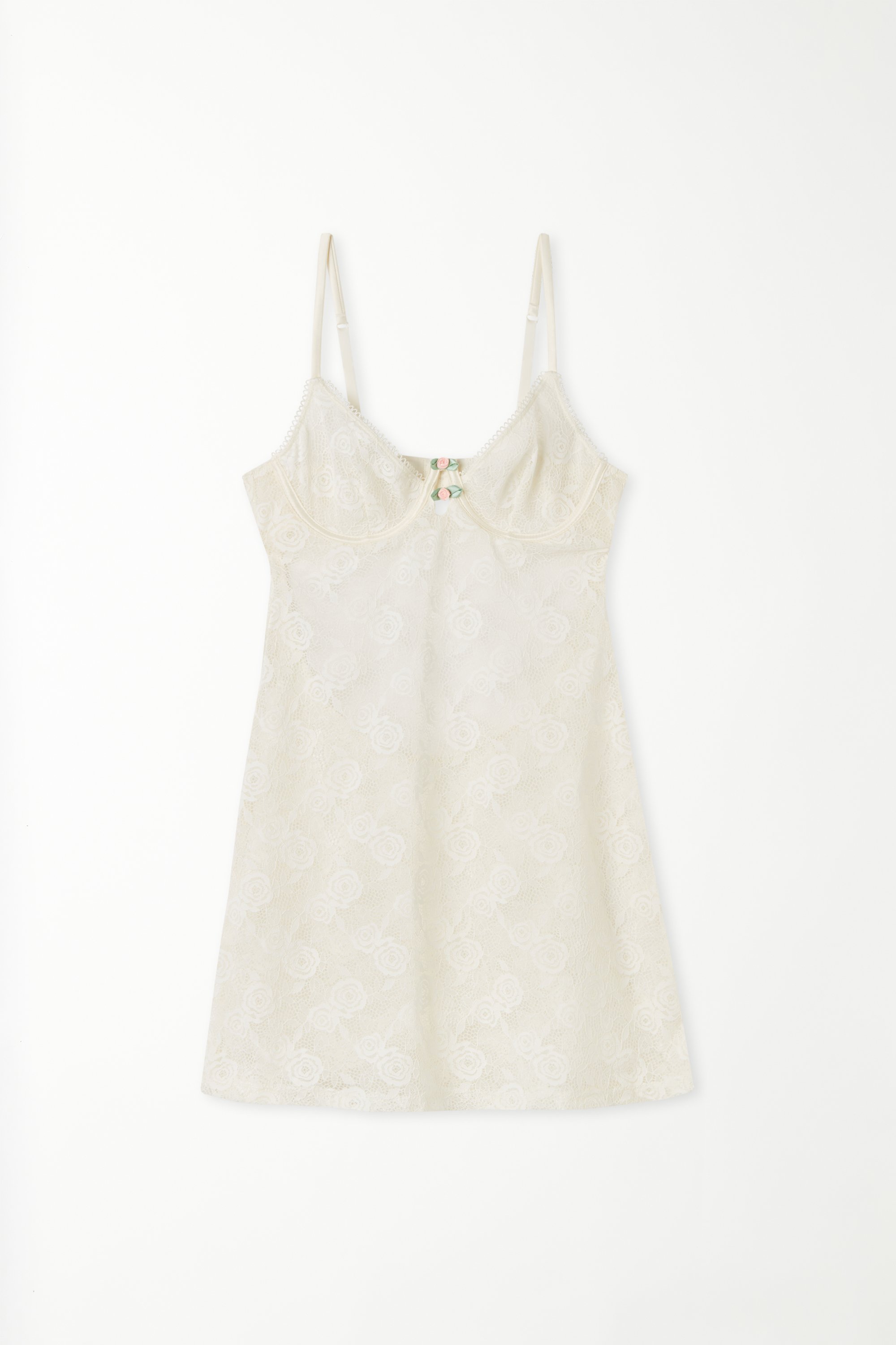Milk Roses Lace Chemise with Balconette Cups